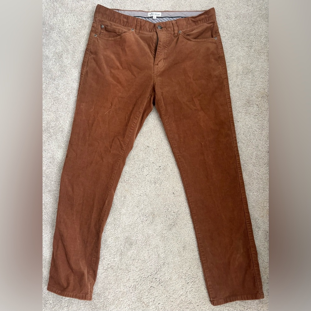 Peter Millar Men's Crown Crafted 5-Pocket Pants Gum Sole Size 34